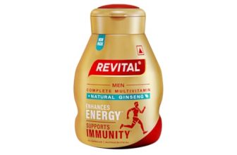 Revital H Multivitamin For Men (60 Capsules) With Natural Ginseng, Zinc, 10 Vitamins & 8 Minerals For Daily Energy, Stamina & Immunity (packaging may vary)