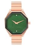 French Connection Ascend Green Rectangle Dial Womens Analogue Watch FCN090RGM