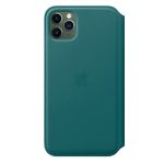Apple Leather Folio (for iPhone 11 Pro Max) – Peacock