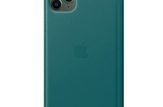Apple Leather Folio (for iPhone 11 Pro Max) – Peacock