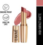 Lakmé 9TO5 Primer + Matte Lip Color(Blushing Nude, 3.6 g)