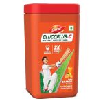 Dabur Glucoplus C Instant Powder Energy Glucose (Orange Flavour) – 400gm | Replenishes Energy with 6 Added Vitamins and Minerals | 20% More Glucose In Every Sip | Vitamin C and Zinc Helps Boost Immunity | Calcium, Phosphorus and Vitamin K Support Bone Health