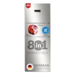 Bosch 302L, 3 Star, MaxFlex Convert Frost Free Triple Door Refrigerator | 8-in-1 Convertible Storage Modes | 57L Extra Convertible Zone | Cool Extend up to 18 hours (CMC33S03NI, Fine Steel)