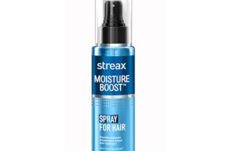 Streax Moisture Boost Spray Hair Serum for Dry Frizzy Hair – 50 ml | Hair Styling Serum for Women & Men | Hydrating, Frizz Free, Smooth & Silky finish I With Fision AquaShield