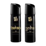 SET WET Yodha,Tashan Luxury & Long Lasting Body Spray I Manly & Luxury Fragrance for Men Deodorant Spray  –  For Men(300 ml, Pack of 2)