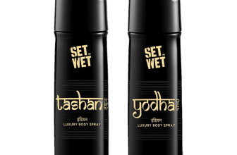 SET WET Yodha,Tashan Luxury & Long Lasting Body Spray I Manly & Luxury Fragrance for Men Deodorant Spray  –  For Men(300 ml, Pack of 2)