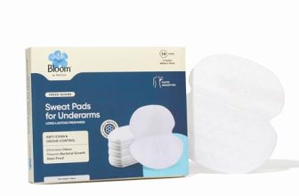 Bloom by Bold Care Sweat Pads for Underarms | For Sweat Stains & Foul Odour | Breathable Material for Quick Absorption | Ultra Thin and Deodorising | Self-Adhesive Sweat Pads | 14 pads (7 pairs)