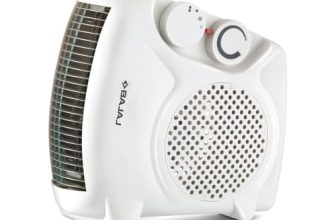 Bajaj Majesty RX10 Room Heater For Home | 2 Heat Settings 1000W/2000 Watts | Triple Safety Assurance | Adjustable Thermostat | Two Way Installation | Heat Convector Room Heater | 2-Yr Warranty 【White】