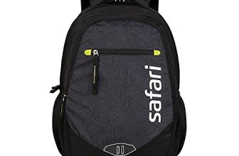 Safari Tribe 35 Ltrs Large Laptop Backpack with 3 Compartments, Water Resistant Fabric – Black (TRIBE19CBBLK)