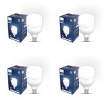 Philips AceBright 65W LED Bulb | 5200 Lumens High Brightness | B22 Base | Energy Efficient Lighting for Home & Commercial Use | Cool DayLight, Pack of 4