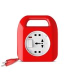 Goldmedal Sliq 2 Pin Plug Extension Board |Universal Sockets with Handel & Master Switch LED Indicator| 5-Meter Heavy Duty Extension Cord|2-Pin Socket |Ultra-Smooth Rotation for Home & Office