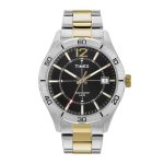 TIMEX Analog Watch for Men with Black Dial & Multicolor Stainless Steel Bracelet Band – Water Resistant Men’s Wrist Watches -TWEG295SMU07
