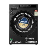 Haier 7 Kg AI One Touch, AI Smart Wash (AI-DBT), PuriSteam, 525mm Super Drum, In-Built Heater,WI-FI, Fully Automatic Front Load Washing Machine, (EFL70-IM12F3BKU1 | Black)