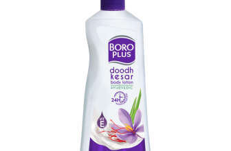 BOROPLUS Doodh Kesar Body Lotion Antiseptic | 24hrs Moisturisation For Soft Glowing Skin(400 ml)