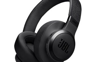 JBL Live 770NC Wireless Over Ear Headphones with True Adaptive Noise Cancelling, Smart Ambient, Spatial Sound, Multipoint Connect, PersoniFi 2.0, Customized EQ, Google Fast Pair, BT 5.3 Black
