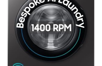 Samsung 9 kg, 5 star, AI EcoBubble, Super Speed, Wi-Fi, Hygiene Steam with Inbuilt Heater, Digital Inverter, Fully-Automatic Front Load Washing Machine (WW90DG5U24AXTL, Inox)