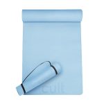 Cult Yoga Mat for Women & Men 4mm EVA Anti Slip Exercise Mat for Home Workout | Lightweight Gym Mat with Carry Strap for Yoga, Pilates, Daily Exercise & Fitness (Blue)