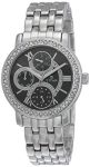 Titan Quartz Analog with Day and Date Black Dial Stainless Steel Strap Watch for Women-NL9743SM02