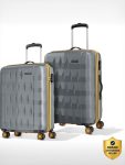 ARISTOCRAT Comet Set of 2 Trolley Bag 56, 66cm, Small+Medium Hard Luggage, 8-Wheel Suitcase Cabin & Check-in Set 8 Wheels – 26 inch