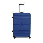 Aristocrat Airstop Check-in Trolley Bag 63cm | Medium | Hard Luggage | Smooth 4 Wheels Suitcase, 360 Degree Rotation | Secured Combination Lock | 3 Year Warranty (Elanza Blue)
