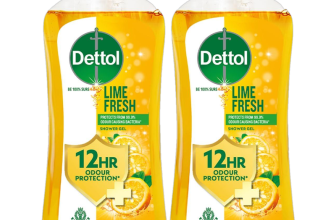 Dettol Lime Fresh Body Wash Combo and Shower Gel for Men, Women, protects from bacteira(2 x 250 g)