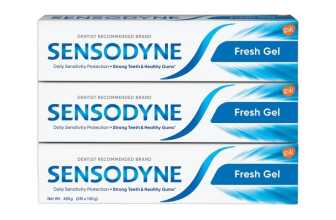 SENSODYNE Fresh Gel Combo for daily sensitive protection Toothpaste(450 g, Pack of 3)