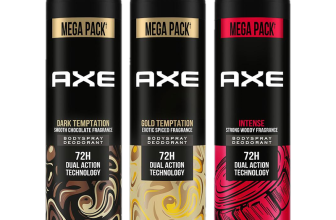 AXE Gold Temptation, Dark Temptation and Intense Deodorant Spray  –  For Men(645 ml, Pack of 3)
