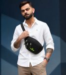 WROGN Waterproof Fanny Pack Belt for Travelling WAIST BAG(Black)