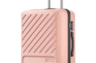 Safari Medium Symphony 66cm Trolley Bag Hard Case Polypropylene, 8 Spinner Wheels, 360 Degree Wheeling Carry on Luggage, Travel Bag, Suitcase for Travel, Trolley Bags for Travel, Dusky Peach