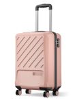 Safari Cabin Symphony 56cm Trolley Bag Hard Case Polypropylene, 8 Spinner Wheels, 360 Degree Wheeling Carry on Luggage, Travel Bag, Suitcase for Travel, Trolley Bags for Travel, Dusky Peach