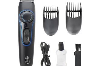 Pigeon Strike Battery Powered Beard Trimmer for Men| 40 Length settings| Stainless Steel Blade| USB C type Charging| 2 HR runtime| 2 HR charge time | 2 Years Warranty