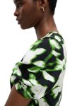 Marks & Spencer Printed Puff Sleeve Blouse Multicolour