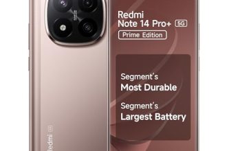Redmi Note 14 Pro+ 5G Prime Edition (Champagne Gold, 8GB RAM, 128GB Storage) | Snapdragon 7s Gen 3 Processor | AMOLED Display | Dual Nano-SIM | 6200mAh Battery | Corning Gorilla Glass Victus 2
