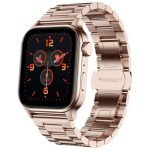 Fire-Boltt Rise Luxe Bluetooth Calling Smart Watch, 1.85”HD Display,AI Outfit Watch Face, 2 Looks in 1 Watch, Extra Straps at ₹99, 120+ Sports Modes, Metal Smartwatch for Men & Women (Rose Gold)