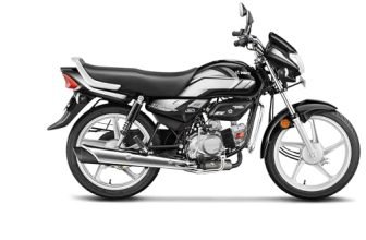 Hero HF Deluxe (Drum) (Self Start) Bike Booking for Ex-Showroom Price (Black Grey Stripe)