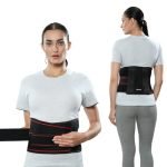 Lifelong Contoured Lumbar Sacral Belt | Adjustable Elastic Straps, 4 Metallic Splints & Strong Back Support | Free Size, Breathable Sweat-Free Fabric for Pain Relief & Posture (LLOBS07)