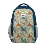 F Gear Shinra Metalle Blue 34L School Backpack|3 Compartments|Airflow Padded Back Panel|Ergonomic, Lightweight & Durable with water Bottle Holders|Ideal for School, College, Office Travel & Daily Use
