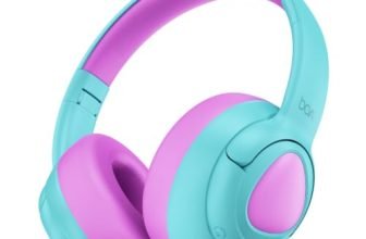 boAt Sailor Play Wireless Kids Headphone w/85dB Volume Limiter, 40mm Driver Tuned for Kids, Soft & Plush Earcups, Lightweight & Durable Build, Adaptive Fit, 60H Battery, Bluetooth v5.4(Coral Blue)