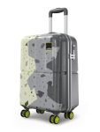 Safari Tazzo 8 Wheels 55cm Cabin Size Trolley Bag, Hard Case Polycarbonate, 360º Wheeling Small Carry-on Luggage, Suitcase for Travel, Trolley Bags for Travel, Printed