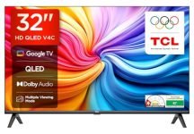 TCL 80 cms (32 inches) HD Ready Smart QLED Google TV | Dolby Audio | HDR 10 | Metallic Bezel-Less | Multiple Viewing Mode | 32V4C