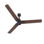 Polycab Wizzy Neo LED 2.0 1200mm BLDC Ceiling Fan with remote | Higher Air Delivery|LED Indicator,Reverse,Sleep and Breeze Mode |3 Years Warranty, Free Installation (Matt Brown Copper)