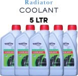 EBRON Premium Radiator Coolant Fluid for Car Engine Cooling System 5L Coolant(5 L, Pack of 5)