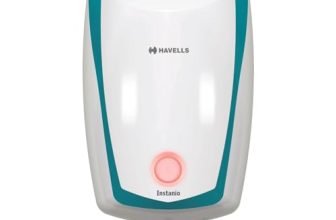 Havells Instanio 10L Storage Water Heater(Geyser)|Faster Heating|Safer to use|Saves electricity|Engineered for Hard Water|Color Changing LED Indicator|Anti Rust Tank|Mcoloy Heating Element (2000W)