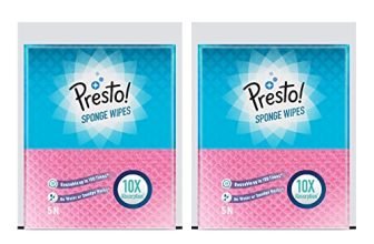 Amazon Brand – Presto! Multi-Purpose Sponge Wipes | Assorted | 10 Count| Pack of 2