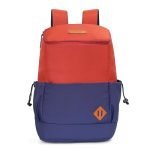 United Colors of Benetton Cosmo 25L Backpack – Red+Navy, Water-Resistant Drawstring Bag with Buckle Closure, Stylish & Casual Daypack