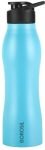 BOROSIL 950ml Grip Go Steel Water Bottle, Single Wall, Leakproof, BPA Free 950 ml Steel Bottle(Pack of 1, Blue)