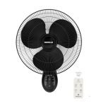 Havells Gatik Pro BLDC 400mm Wall Mount Fan | RPM: 1350 | Double string for Speed & Oscillation control | Thermal Overloaded Protected Motor | 100% Copper Wire Winding Motor | 2 Year Warranty (Black)