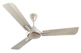Havells 1200mm Ambrose Energy Saving High Speed Ceiling Fan|Premium Finish, Deco.Fan, Elegant Looks, High Air Delivery,Powerful Motor|2 Yr Warranty by Brand | (Pack of 1, Gold Mist Wood)