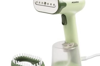 AGARO Regency Handheld Garment Steamer, Wrinkle Remover, Iron, Fast Heat, 1200W, 250 ml Water Tank, Detachable Fabric Brush