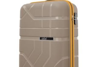 Safari Broadway 8 Wheels 55cm Cabin Size Trolley Bag, Hard Case Polypropylene, 360 Degree Wheeling Carry-on Luggage for Men & Women, Suitcase for Travel, Trolley Bags for Travel, Fossil